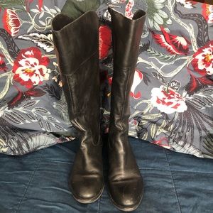 Matisse tall leather back zip boots